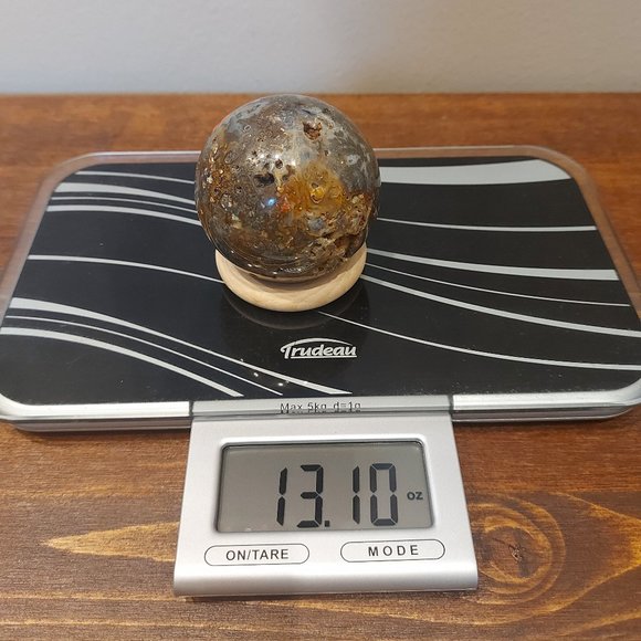 🔥 Sale 🔥 Marcasite in Chalcedonly Sphere - 13.10 - Final Price - Picture 9 of 11
